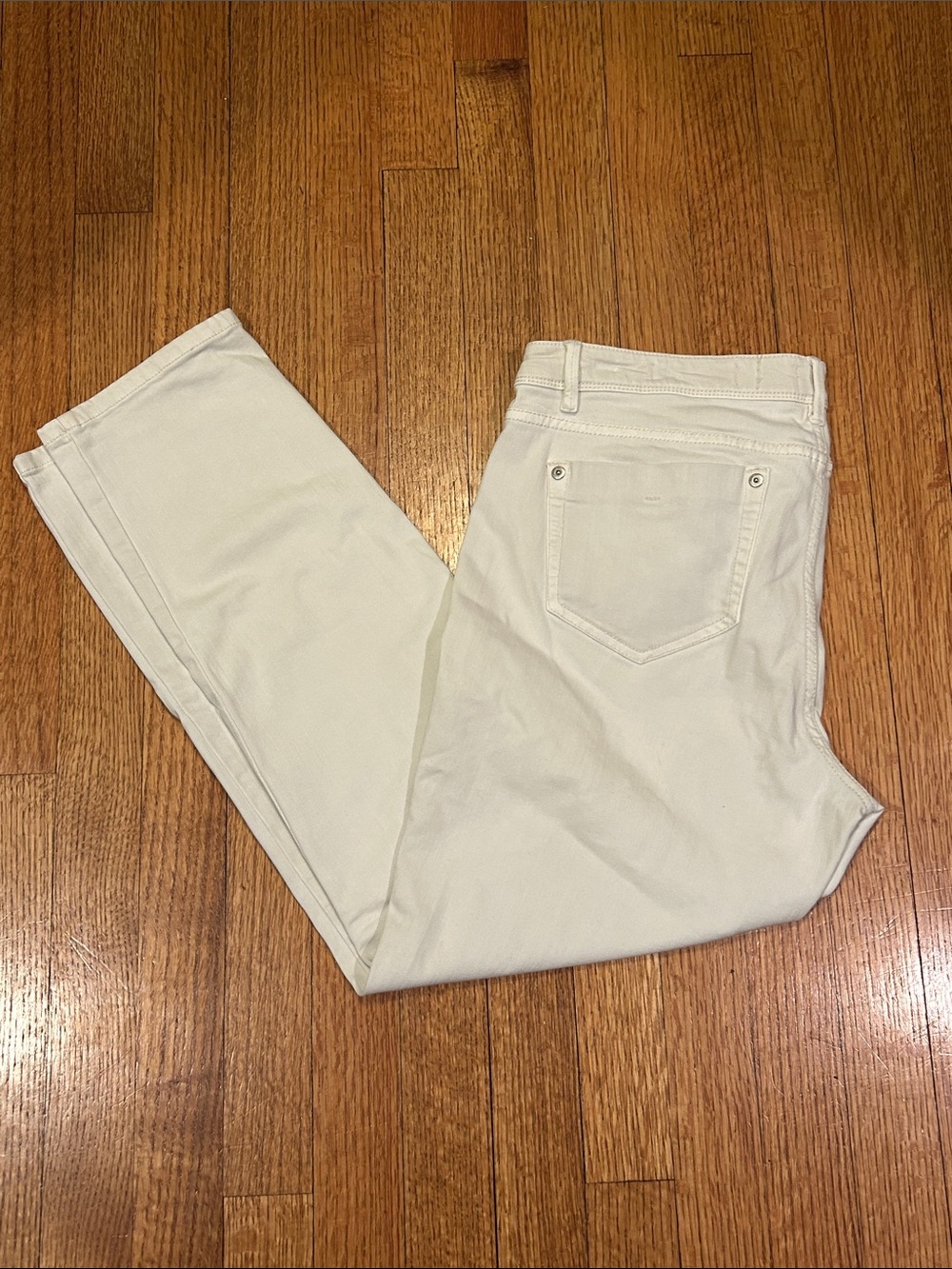 J. Jill Authentic Fit Slim Ankle Jeans in Off-White Size 12